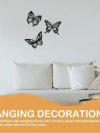 Metal Butterfly Wall Decor Black Butterfly Decor 3Pcs - Image 2